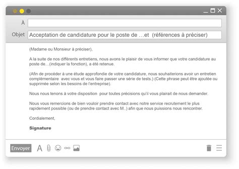 e mail de candidature exemple.